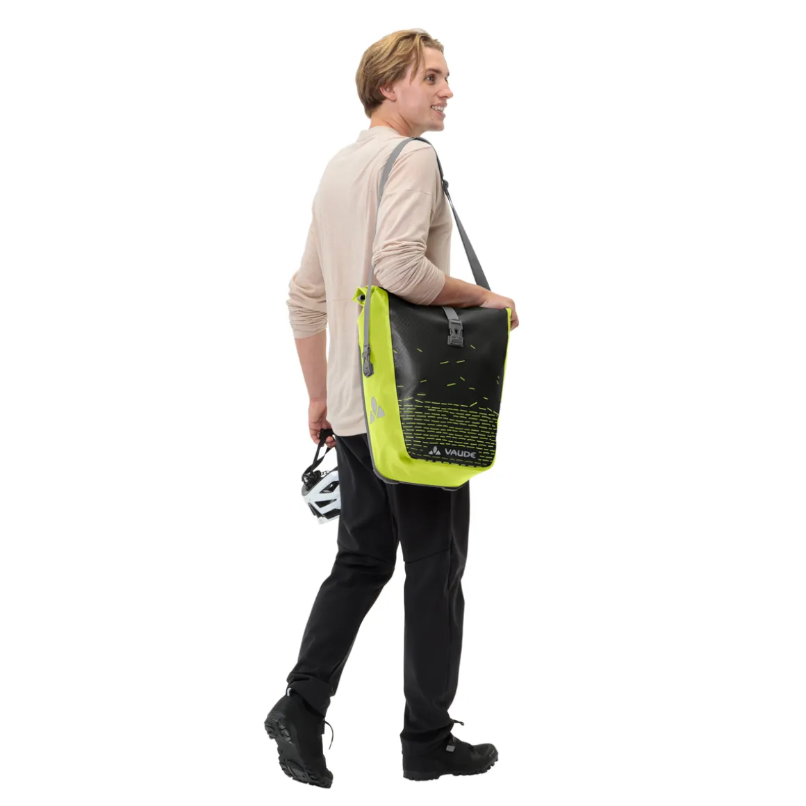 Aqua Back Print Single Pannier Bag