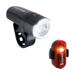 Aura 30 Front Light and Curve Rear Bike Light Set