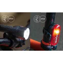 Aura 30 Front Light and Curve Rear Bike Light Set