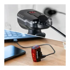Aura 60 Front Light and Infinity Rear Bike Light Set