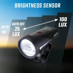 AURA 100 LINK USB LED Front Light/BLAZE LINK USB Battery-powered Rear Light with Brake Light Kit