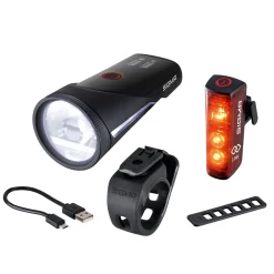 AURA 100 LINK USB LED Front Light/BLAZE LINK USB Battery-powered Rear Light with Brake Light Kit