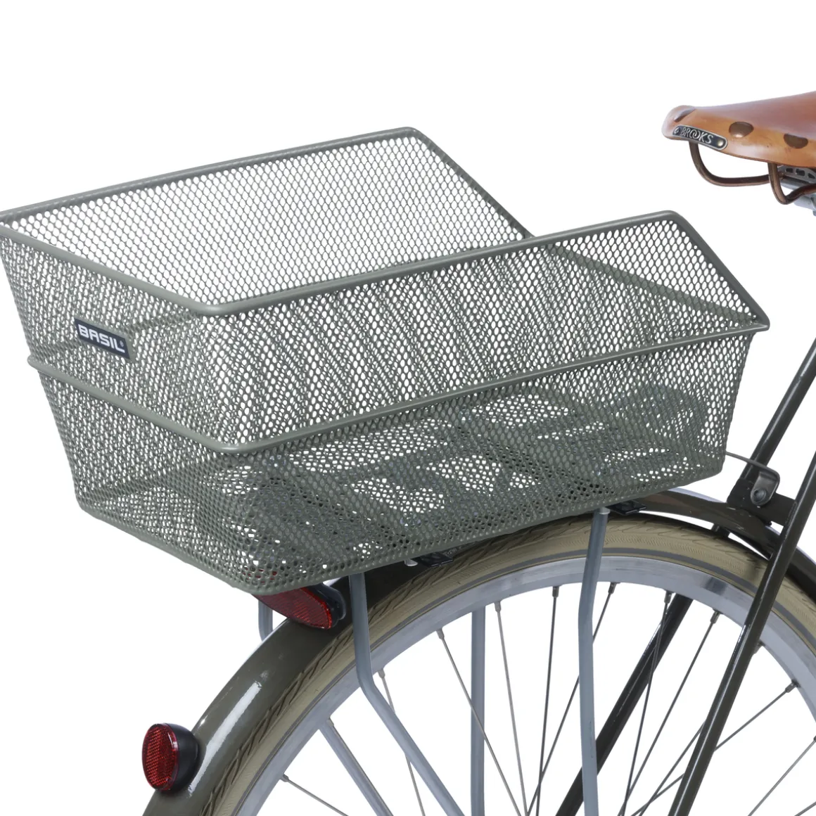 BASIL CENTO olive Bike Basket