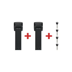 BORDO 6000K Folding Lock Twinset (2 × keyed-alike) Incl. SH Lock Holders