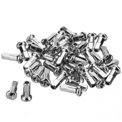 Brass Spoke Nipple DT Standard, silver, 40 pieces