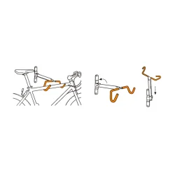 Bull Wall Mount Bike Rack Foldable