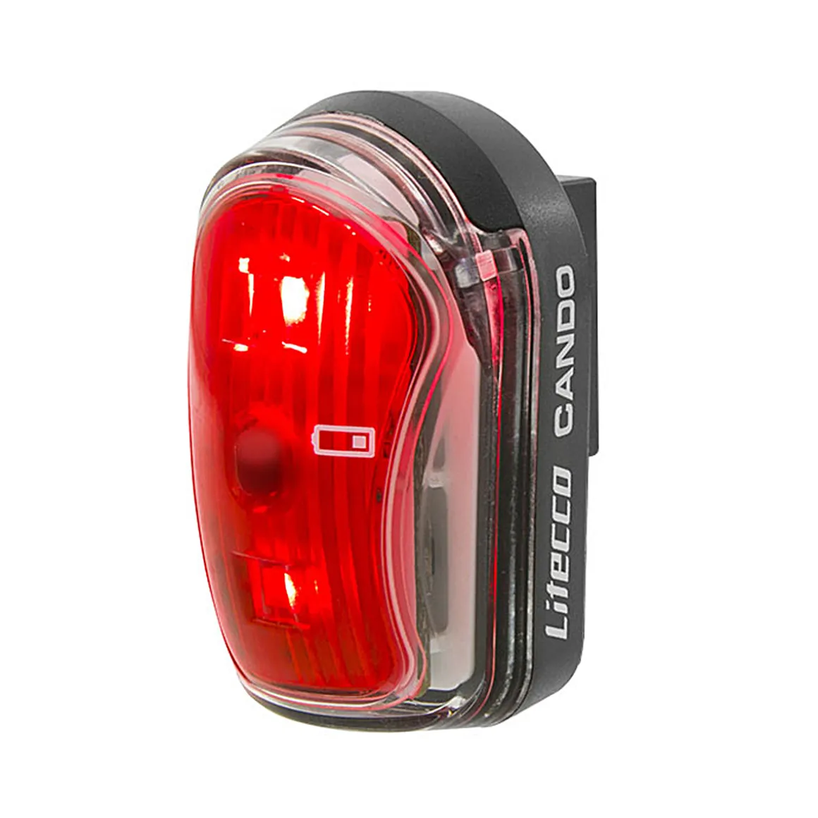 Cando battery-powered USB rear light with dual LED