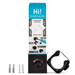 CLUG PRO MTB Bicycle Wall Bracket 1.75"-2.25" Secured with Fidlock