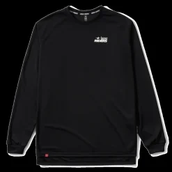 ESSENTIALS BLACK Long Sleeve MTB Shirt