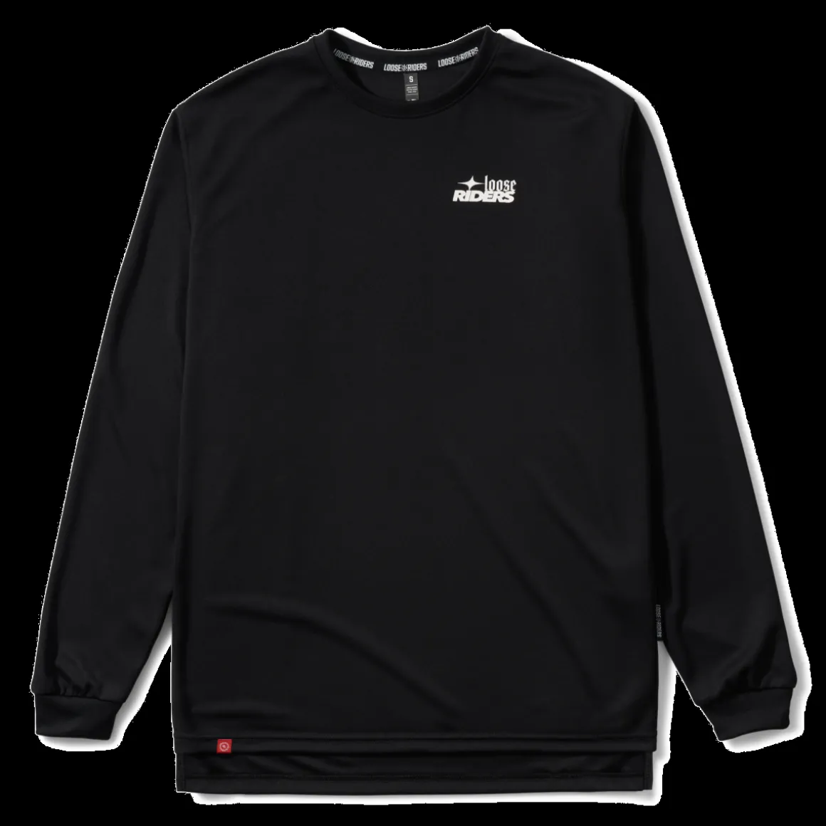 ESSENTIALS BLACK Long Sleeve MTB Shirt
