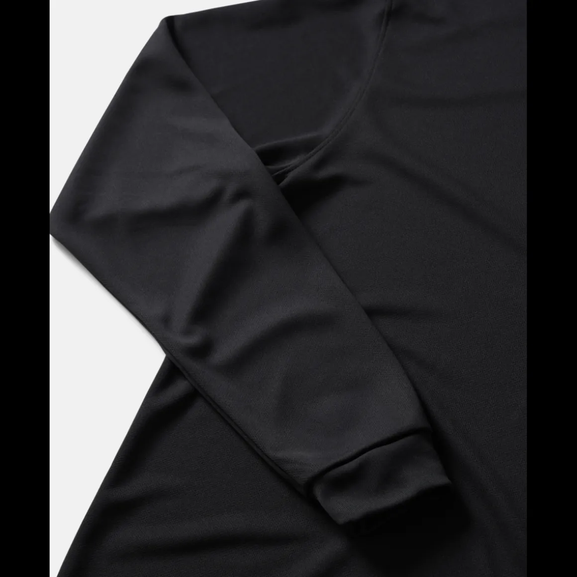 ESSENTIALS BLACK Long Sleeve MTB Shirt
