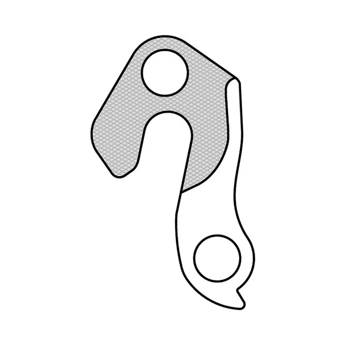GH-078 Derailleur Hanger technically identical with ROSE Derailleur Hanger 70