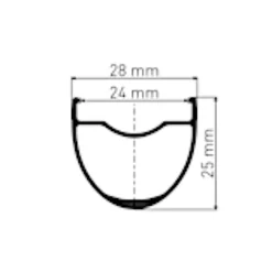 GR 1600 SPLINE® db 25 Gravel Rear Wheel 28"/700C (12x142mm) Ratchet SL SRAM XDR™