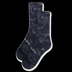 GRID FLORAL LTD PRINT SOCK Cycling Socks