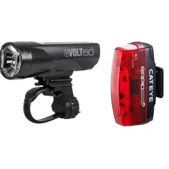 GVolt 60 Front Light + Rapid Micro G Rear Light Rechargeable Lighting Set