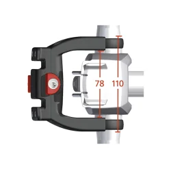 Handlebar Adapter E Universal incl. Lock