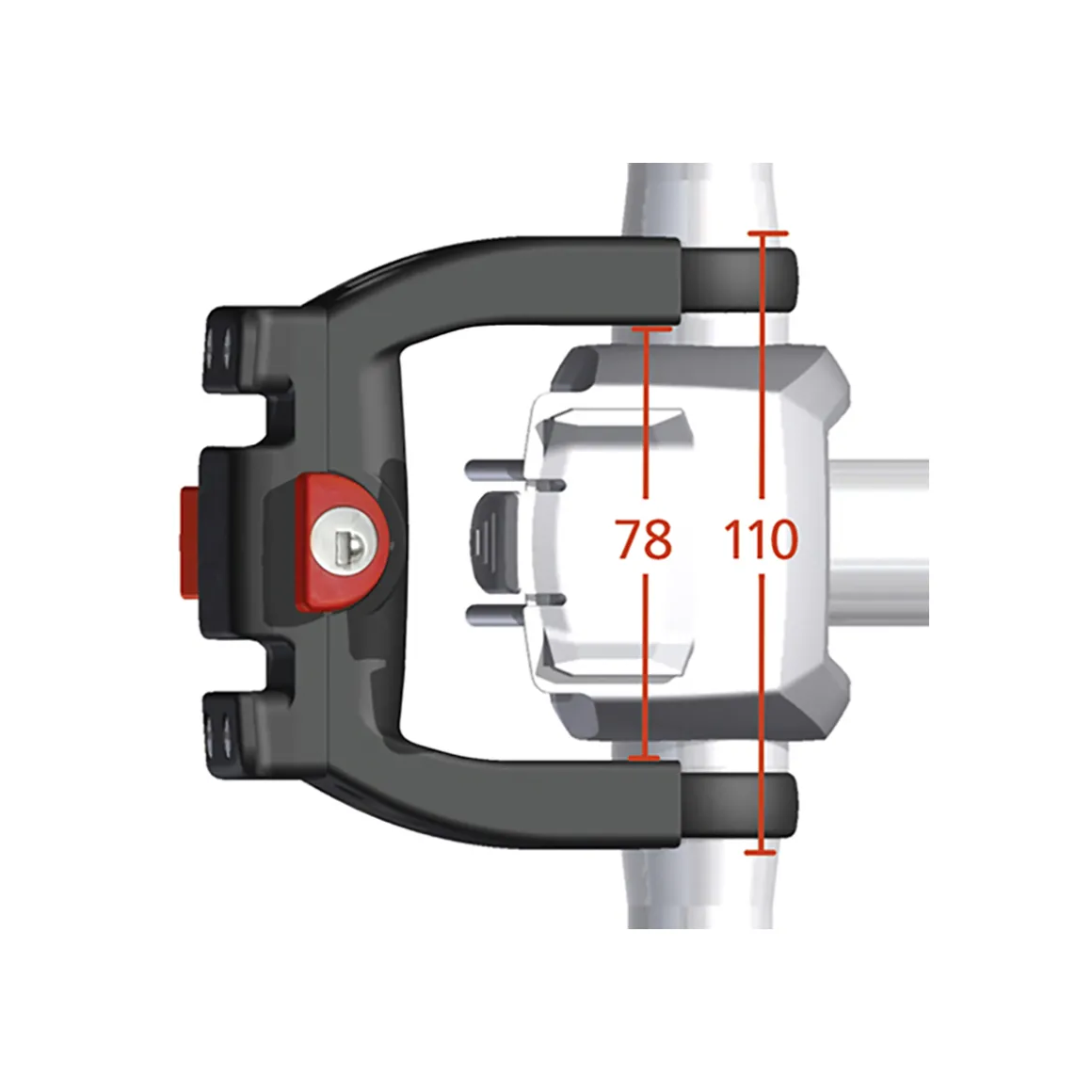Handlebar Adapter E Universal incl. Lock
