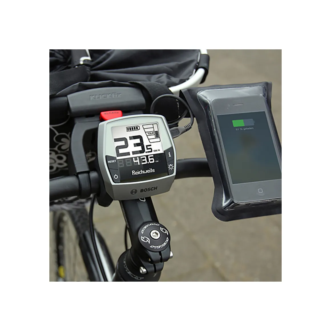 Handlebar Adapter E Universal incl. Lock