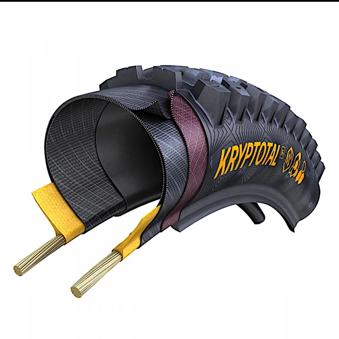Kryptotal Front Enduro Soft MTB Folding Tyre Front Wheel