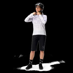 MARBLE WOMEN'S LTD PRINTED L/S TEE Women's Long-sleeved Bike Jersey