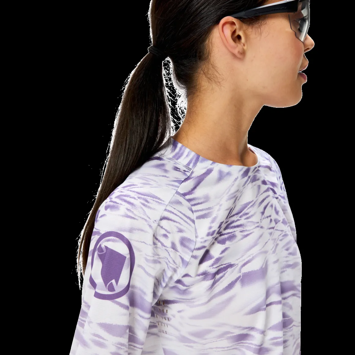 MARBLE WOMEN'S LTD PRINTED L/S TEE Women's Long-sleeved Bike Jersey