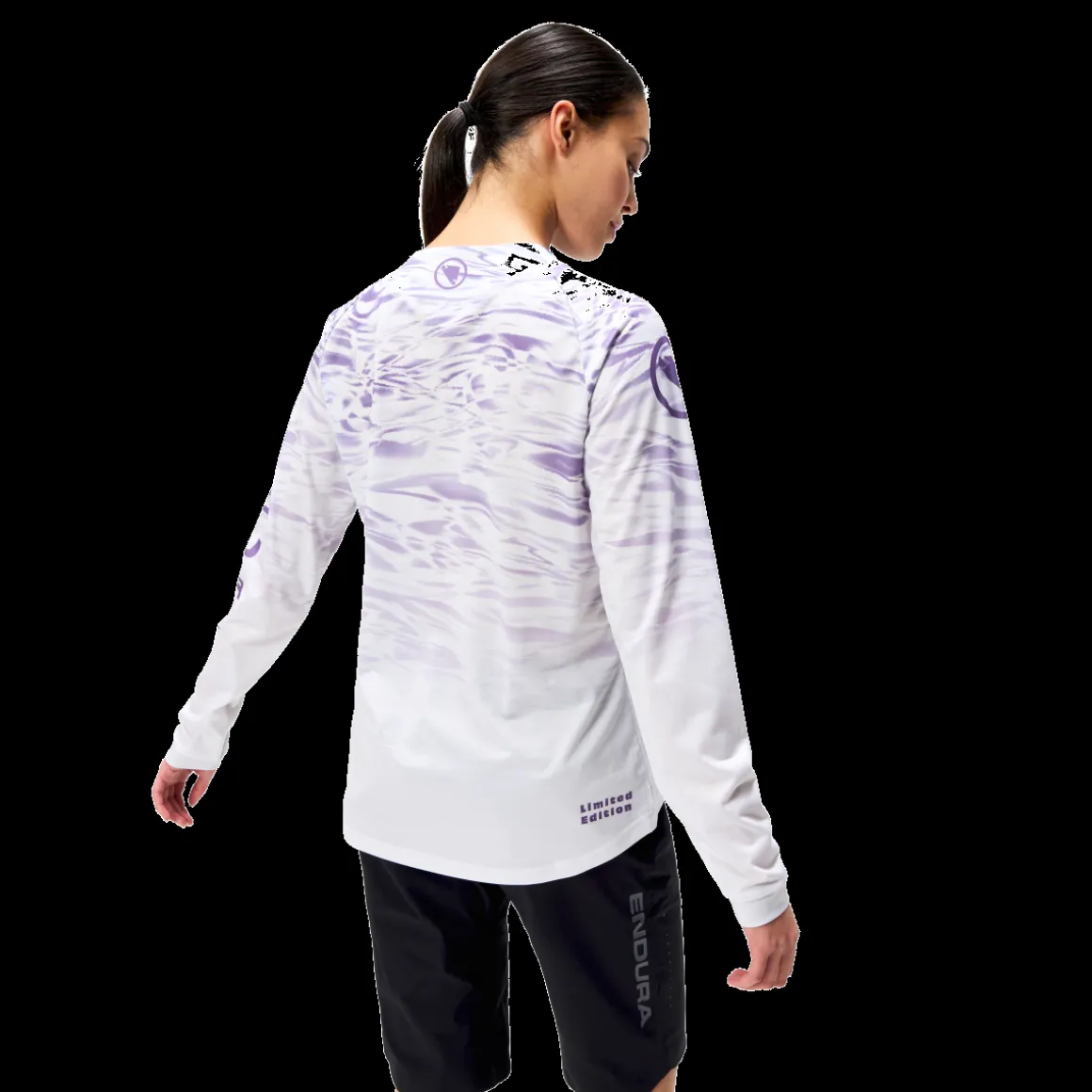 MARBLE WOMEN'S LTD PRINTED L/S TEE Women's Long-sleeved Bike Jersey