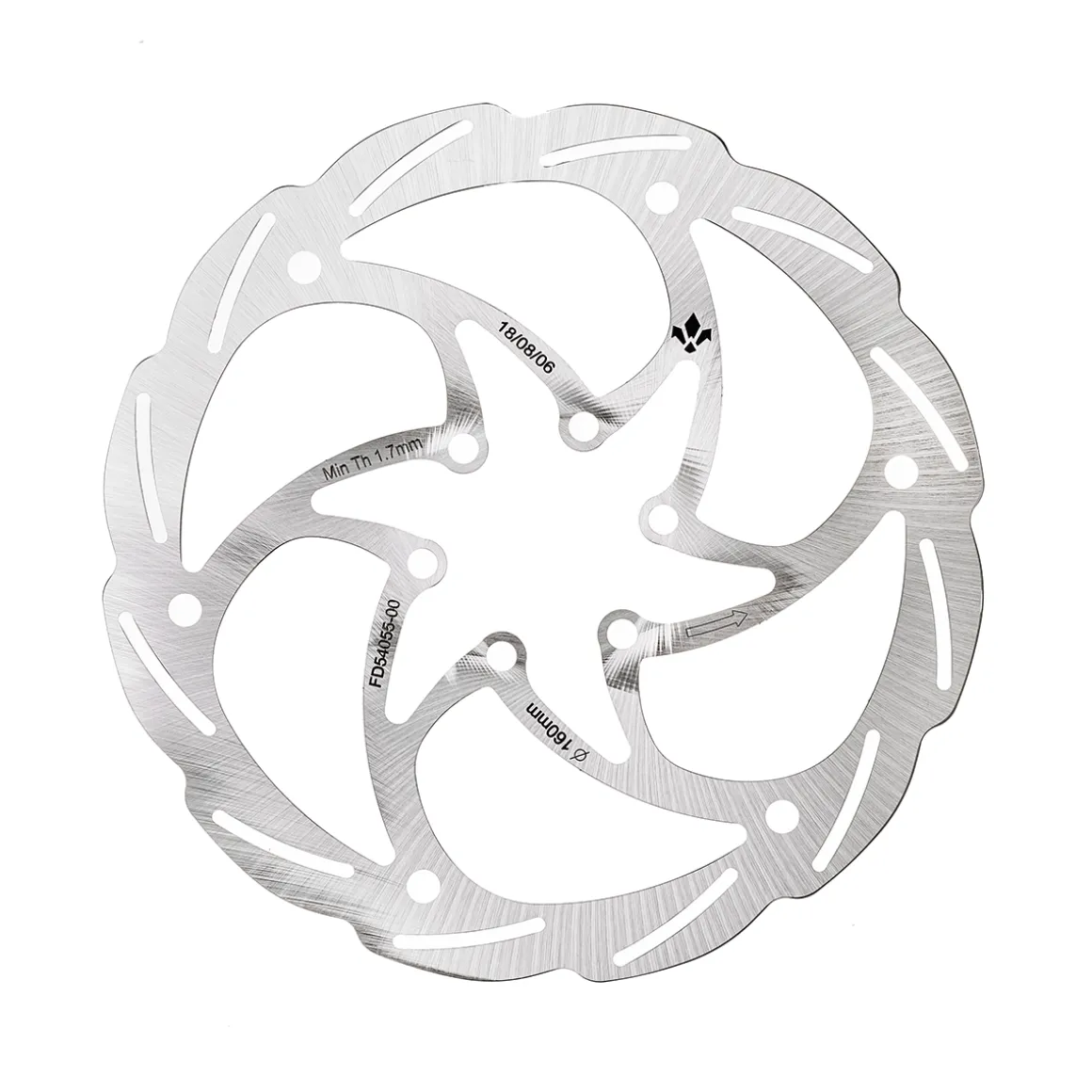 Monolitic 6-bolt disc rotor