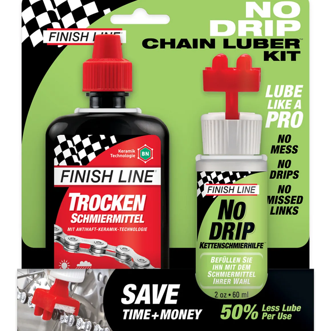 No Drip Chain Luber with Dry Lubricant