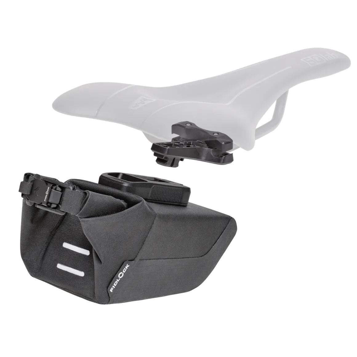 PINCLIP saddle bag + saddle base Saddle Bag and Holder