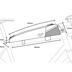 Restrap ADVENTURE RACE Top Tube Bag Long