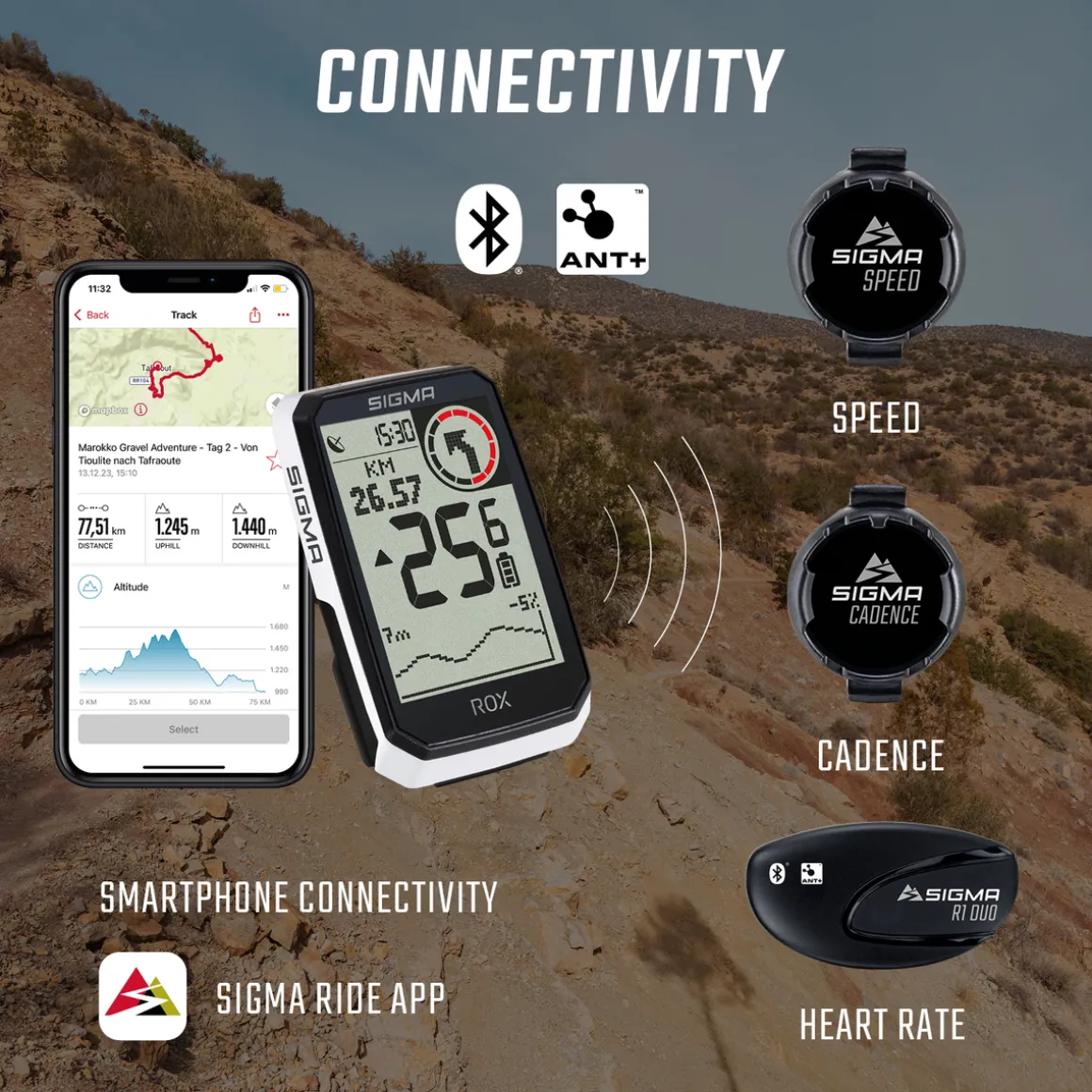 ROX 4.0 ENDURANCE GPS Bike Computer SENSOR SET