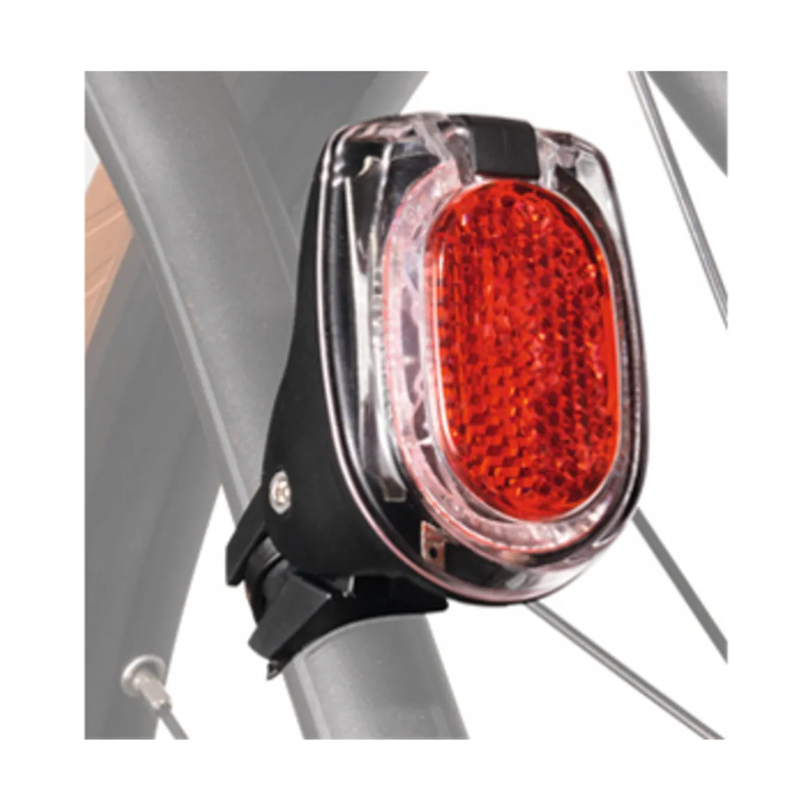 Secula plus tail light for mounting on seat stays or seat posts