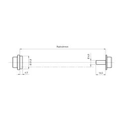 Tacx® T1709 E-Thru Axle Adapter X-12 for Classic Trainer