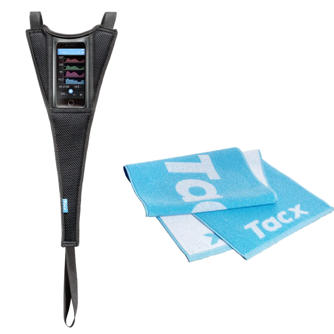 Tacx® T2935 Sweat Set incl. Sweat Cover for Smartphones + Tacx Towel