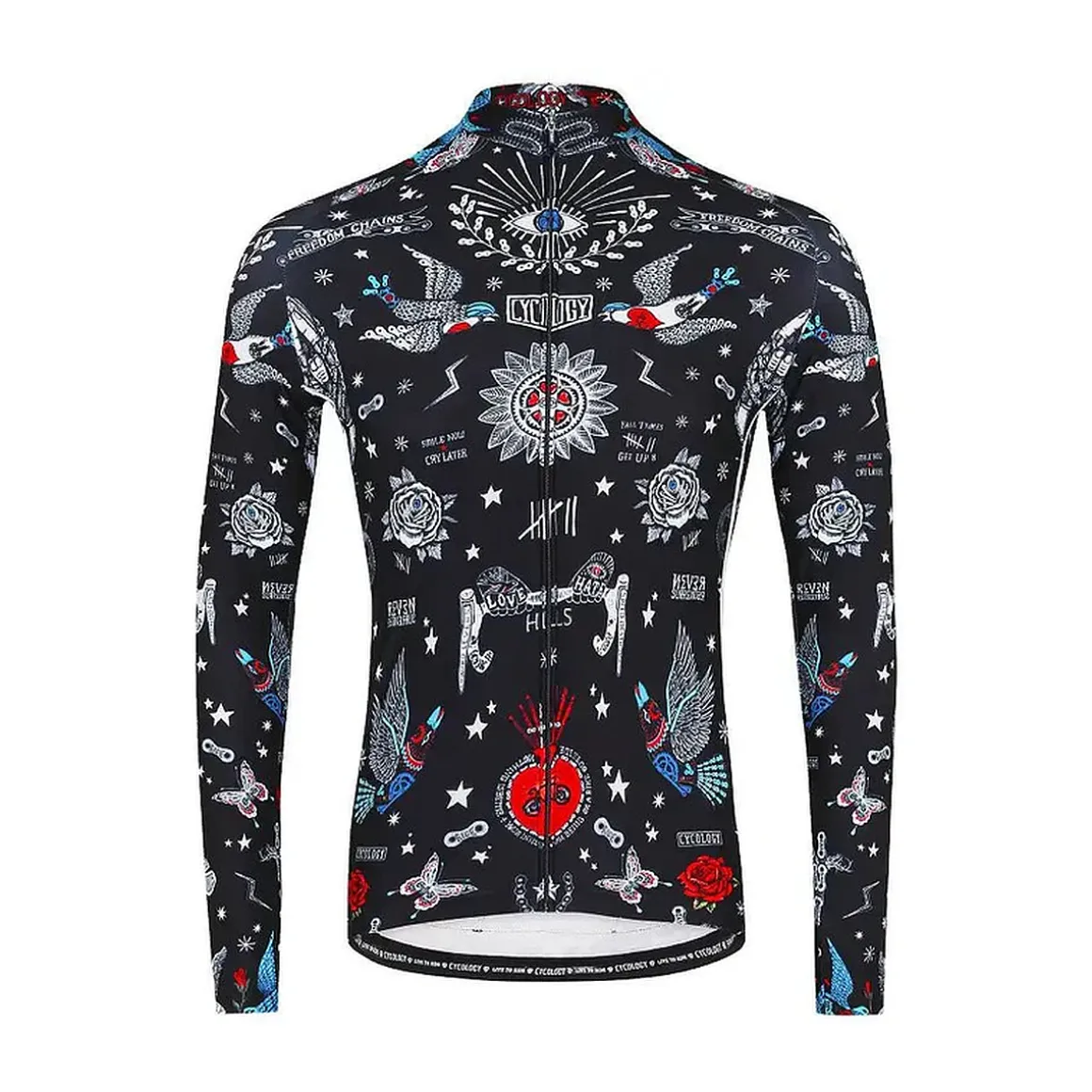 TATTOO MEN’S LONG SLEEVE JERSEY Cycling Jersey
