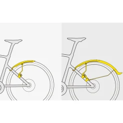 TETRAFENDER R1 + R2 Road Bike Mudguard Set
