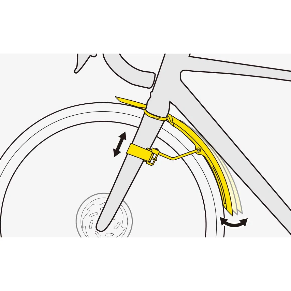 TETRAFENDER R1 Road Bike Mudguard Front Wheel