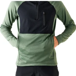TRAIL grid fleece thermo hoodie