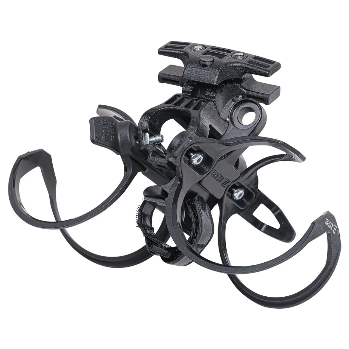 Tri Bottle Cage Set for Saddle Rail Mounting
