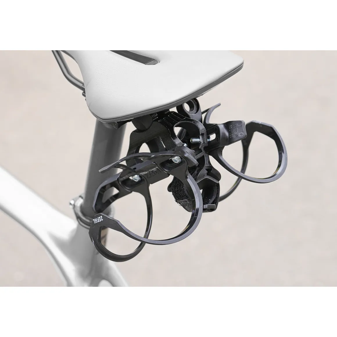Tri Bottle Cage Set for Saddle Rail Mounting