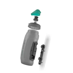 TWIST bottle 590 ml antibacterial Drinking Bottle incl. bike base Bottle Cage