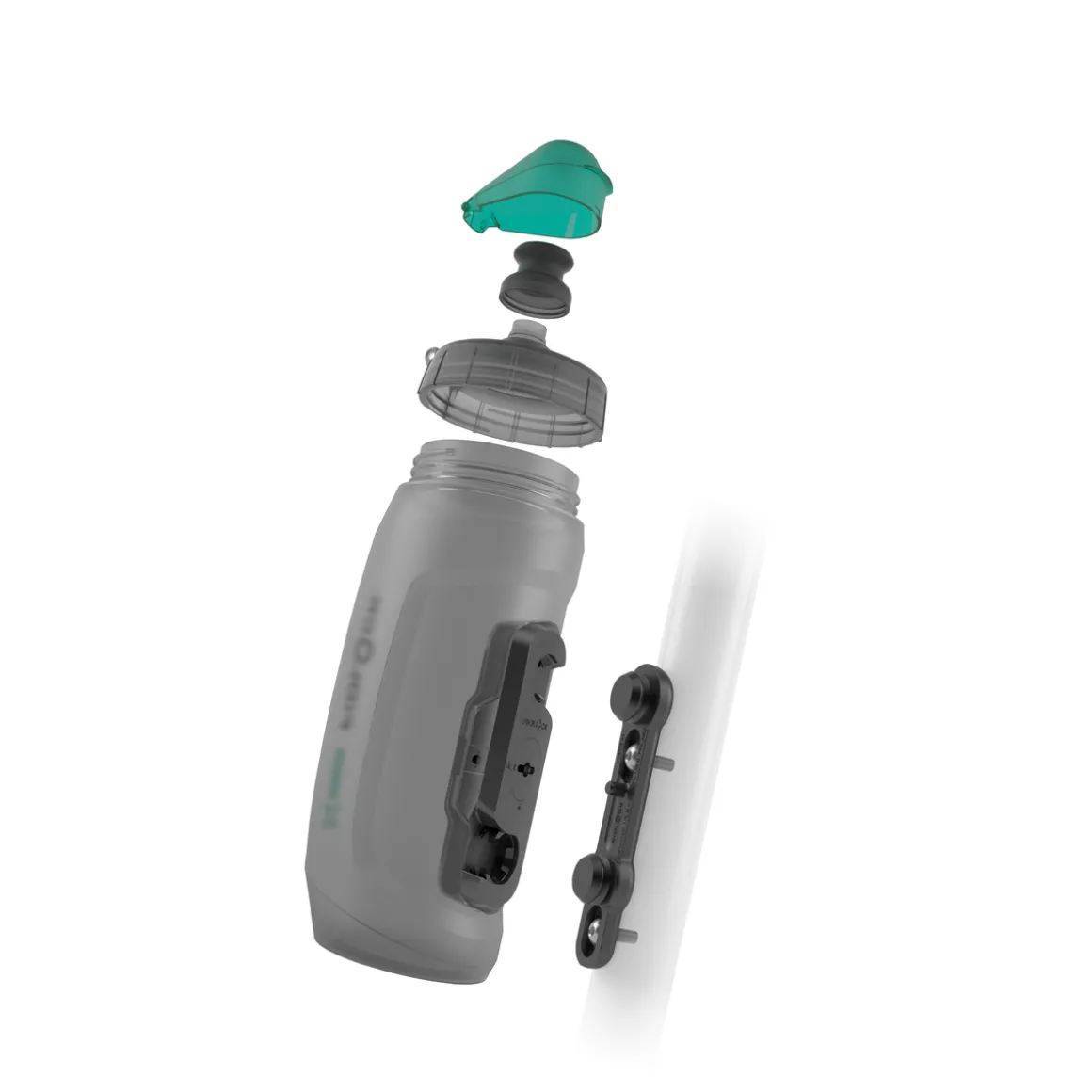 TWIST bottle 590 ml antibacterial Drinking Bottle incl. bike base Bottle Cage