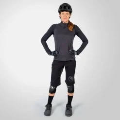 WOMEN’S SINGLETRACK FLEECE Long-Sleeved MTB Bike Shirt