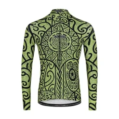 ZANZIBAR GREEN MEN’S LONG SLEEVE JERSEY Cycling Jersey