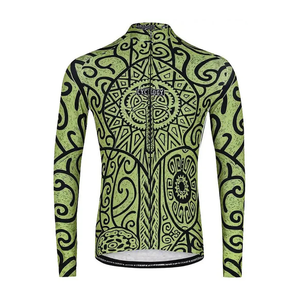 ZANZIBAR GREEN MEN’S LONG SLEEVE JERSEY Cycling Jersey
