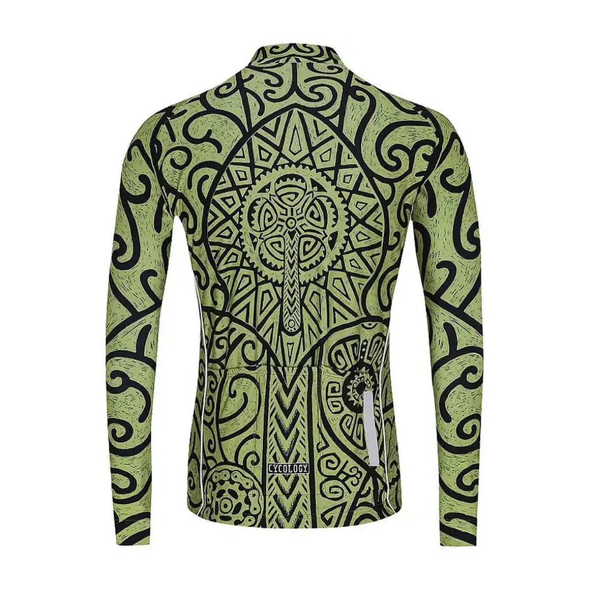 ZANZIBAR GREEN MEN’S LONG SLEEVE JERSEY Cycling Jersey